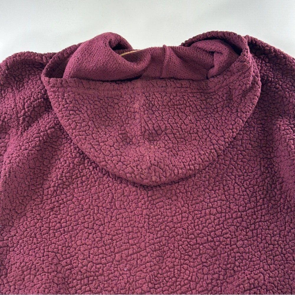 Koolaburra by UGG Sherpa Hoodie Cozy Quarter Zip Pullover Small - Picture 5 of 12